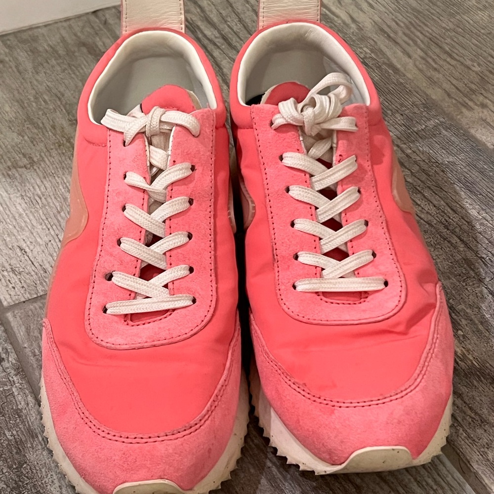 rag & bone Coral Pink Athletic Lace-Up Sneakers